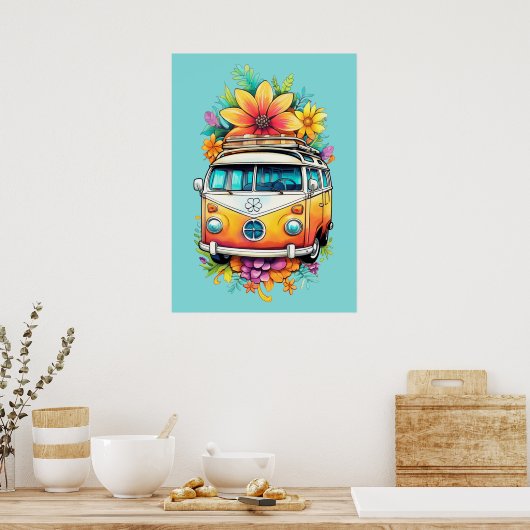 Hippie Van Poster (Küche)