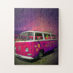 HIPPIE VAN PUZZLE LEICHT GROSSE PEICE JIGSAW PUZZL