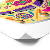 Hippie van Rettro wie ich rollen Poster (Ecke)