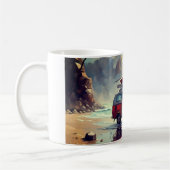 Hippie Van Seascape Traveler Mood Art Kaffeetasse (Links)