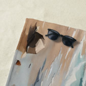 Hippie Van Seascape Traveler Mood Art Strandtuch (Beispiel)