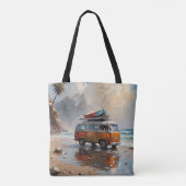 Hippie Van Seascape Traveler Mood Art Tasche (Rückseite)