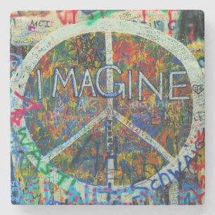 Hippie Wall Art Steinuntersetzer