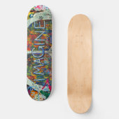 Hippie-Wandkunst Skateboard (Vorderseite)