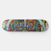 Hippie-Wandkunst Skateboard (Horizontal)