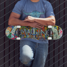 Hippie-Wandkunst Skateboard