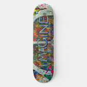 Hippie-Wandkunst Skateboard (Vorderseite)