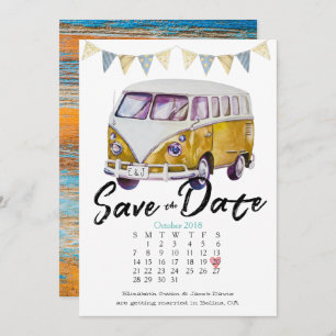 Hippie Wedding Save the Date Einladung