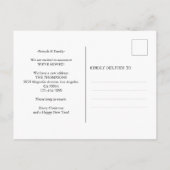 Hippie Weihnachten Van Holiday Wir haben uns beweg Ankündigungspostkarte (Rückseite)