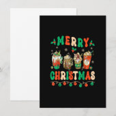 Hippie Weihnachtskaffee Winter Kaffee Merry Xmas T Einladung (Vorne/Hinten)