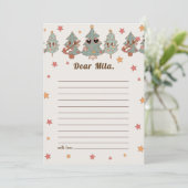 Hippie Weihnachtszeit Kapselnotizkarte Dankeskarte (Stehend Vorderseite)