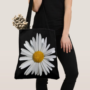 Hippie White Daisy Blume Blossom - Trendy Fashion Tasche