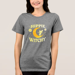 Hippie Witchy Moon & Fairy Unisex Tri-Blend Shirt