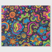Hippie Wrapping Paper Geschenkpapier (Flach)