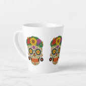 Hippie Zucker Schädel Milchtasse (Linke Ecke)