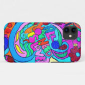 Hippieartfriedens- und -Liebefall Case-Mate iPhone Hülle (Rückseite (Horizontal))