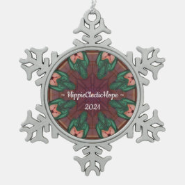 HippieClecticHope auf KRASS 8-1 Schneeflocken Zinn-Ornament