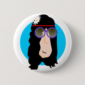hippieface Button