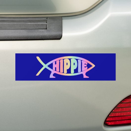 Hippiefische Regenbogen Autoaufkleber (Auf Auto)