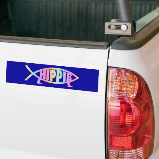 Hippiefische Regenbogen Autoaufkleber (Auf Lkw)
