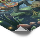 HippieFrogMusician2 Poster (Ecke)