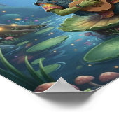 HippieFrogMusician Poster (Ecke)