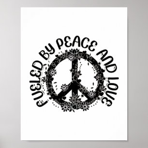 Hippies Liebe des Friedens   Hippie 60er Geschenki Poster