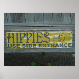 Hippies-Plakat Poster