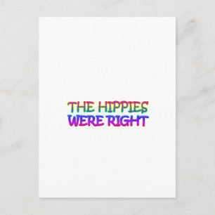 Hippies Postkarte