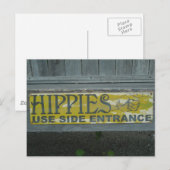 Hippies Postkarte (Vorne/Hinten)