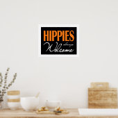 Hippies sind immer willkommen poster (Küche)
