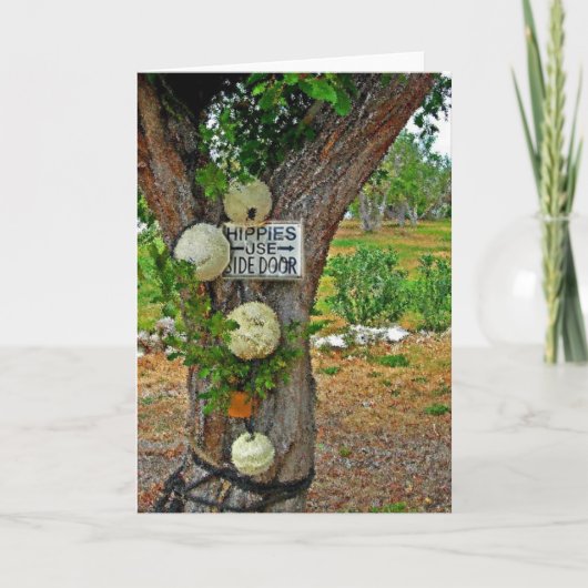 Hippies verwenden Grußkarte Karte (Vorderseite)