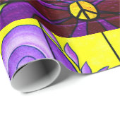 Hippiesiebziger jahre psychedelisches Packpapier (Rolleneckpunkt)