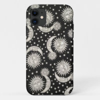 Hippiesonne- und -mondtelefonkasten