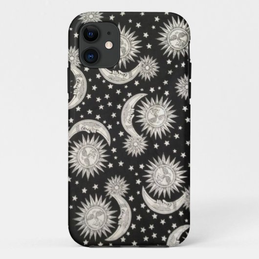 Hippiesonne- und -mondtelefonkasten Case-Mate iPhone hülle (Rückseite)