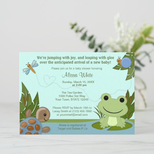 Hippity Einladung (Stehend Vorderseite)