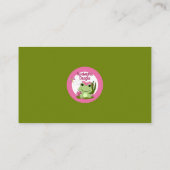 Hippity Frog GIRL Diaper Raffeln Tickets Begleitkarte (Rückseite)