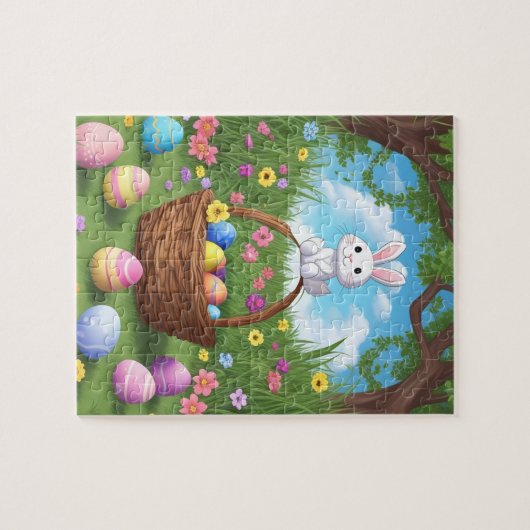 Hippity Hop Bunny Puzzle (Horizontal)
