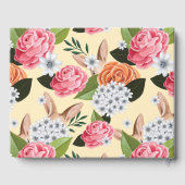 Hippity Hop Osterblütendusche Kaninchen Babydusche Gästebuch (Rückseite)