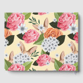 Hippity Hop Osterblütendusche Kaninchen Babydusche Gästebuch (Rückseite)