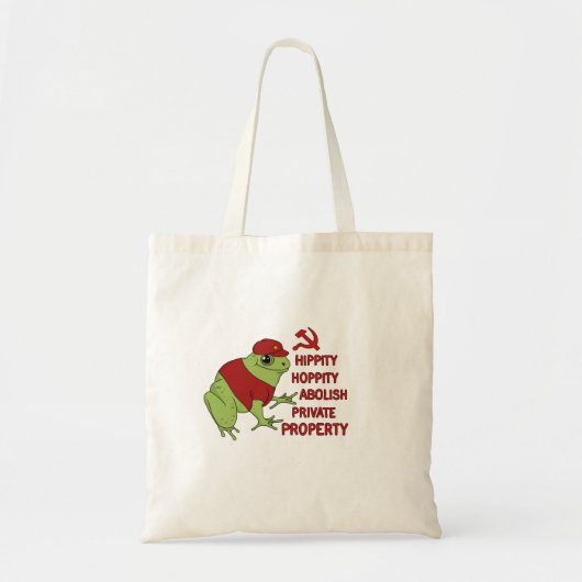 Hippity Hoppity Abolish Private Property Frog Tragetasche (Vorne)