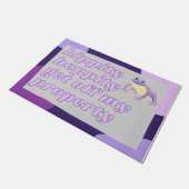 Hippity-Hoppity-Abschied von meiner Immobilie Fußmatte (Schrägansicht)