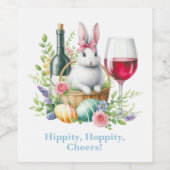 Hippity, Hoppity Cheers Weinetikett (Einzelnes Label)