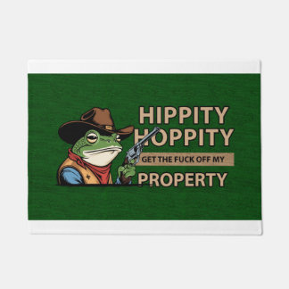 Hippity Hoppity Doormat – Funny Welcome Mat Fußmatte