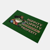 Hippity Hoppity Fußmatte – Lustige Willkommensmatt (Schrägansicht)