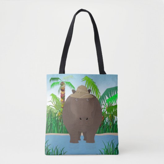 Hippo Allover Tasche (Vorderseite)
