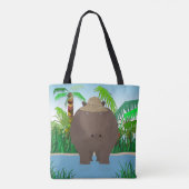 Hippo Allover Tasche (Rückseite)