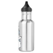 Hippo als Arzt mit Smock Edelstahlflasche (Rechts)