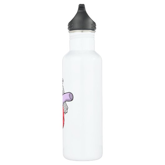 Hippo als Brücke mit Veil & Bow Edelstahlflasche (Rechts)