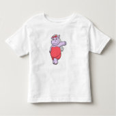 Hippo als Brücke mit Veil & Bow Kleinkind T-shirt (Vorderseite)